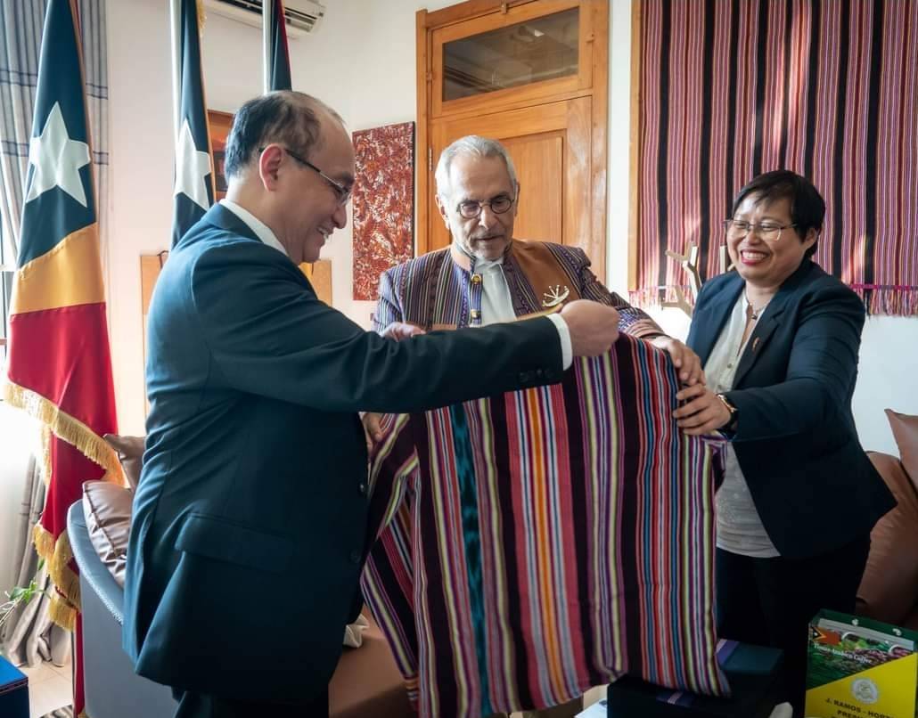 တီမောလက်စ်တီနိုင်ငံ၏ သမ္မတ Jose Ramos Horta နှင့် အမျိုးသားညီညွတ်ရေးအစိုးရ (NUG) ၏ ကိုယ်စားလှယ်အဖွဲ့ တွေ့ဆုံခြင်း
