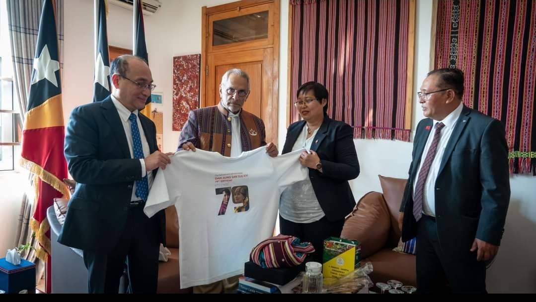 တီမောလက်စ်တီနိုင်ငံ၏ သမ္မတ Jose Ramos Horta နှင့် အမျိုးသားညီညွတ်ရေးအစိုးရ (NUG) ၏ ကိုယ်စားလှယ်အဖွဲ့ တွေ့ဆုံခြင်း